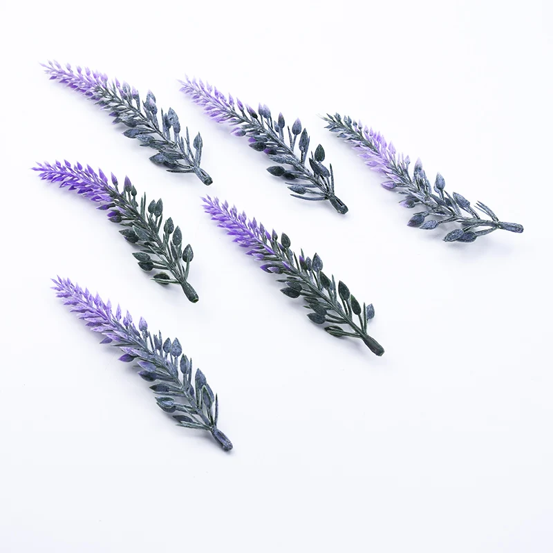50 Stücke/80 Stücke Lavendel Kunststoff Blume DIY Hochzeit Geschenkbox Festival Dekoration Hause Vase Tisch Weihnachten Girlande Künstliche Pflanzen – Detail 3