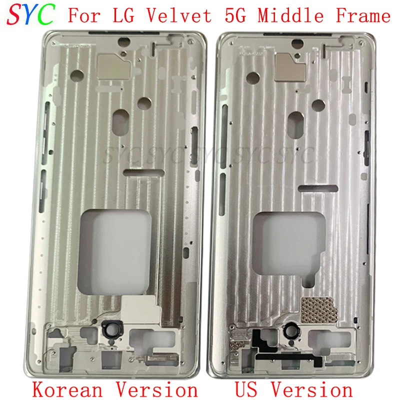 Middle Frame Center Chassis Cover Housing For LG Velvet 5G G900 Phone Metal LCD Frame Repair Parts