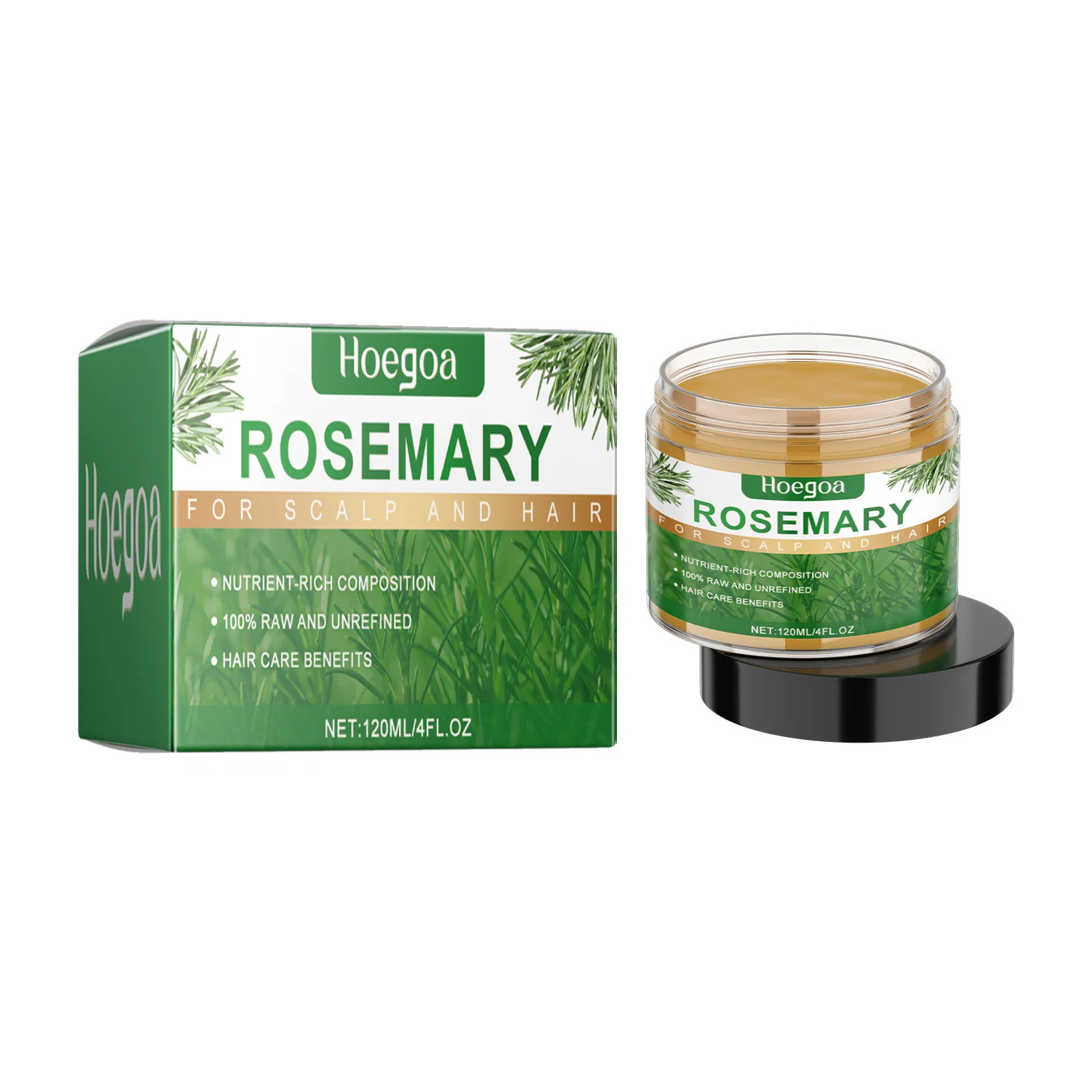 Rosemary Dense Hair Essential Oil Repair Damage Split Ends Dry Hair Scalp Nourishing Smooth Natural Hair Care Essence Oil 120ml