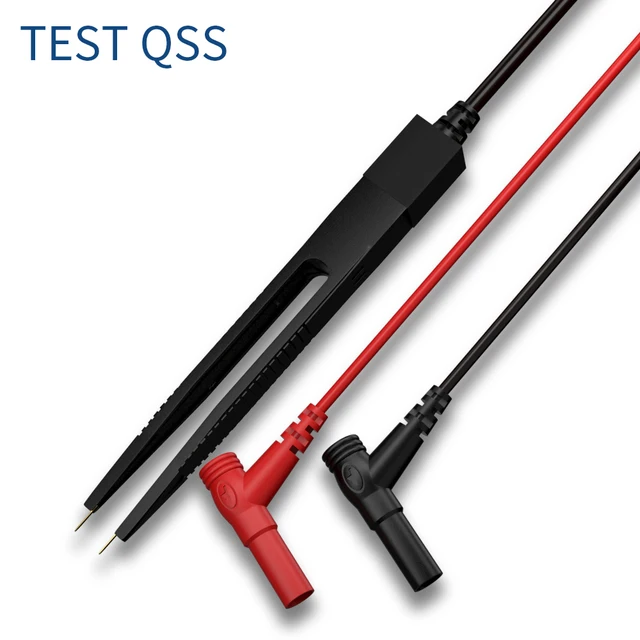 QSS SMD LCR Chip Test Clip Pojemność Induktor Rezystancja Klips testowy Miernik Sonda przewodu Multimetr Pęseta Q.30050