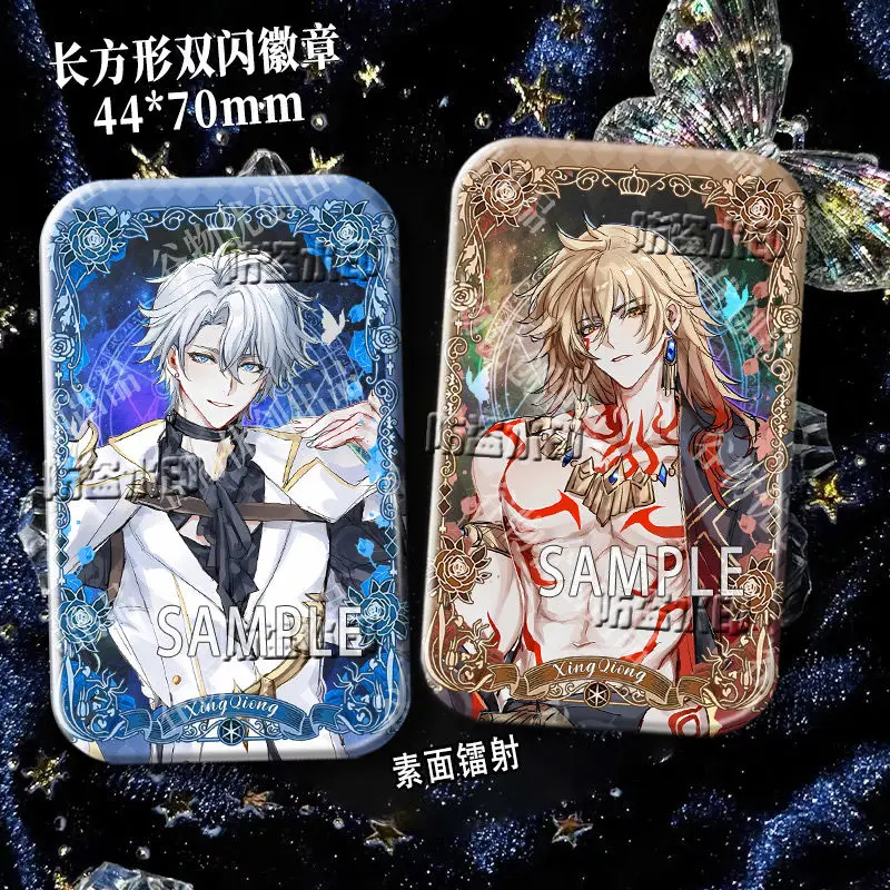 أنيمي هونكاي: ستار السكك الحديدية Mydeimos Anaxagoras Aglaea شارة سترة الجينز التلبيب دبوس جمع بروش حلية هدية الهالوين