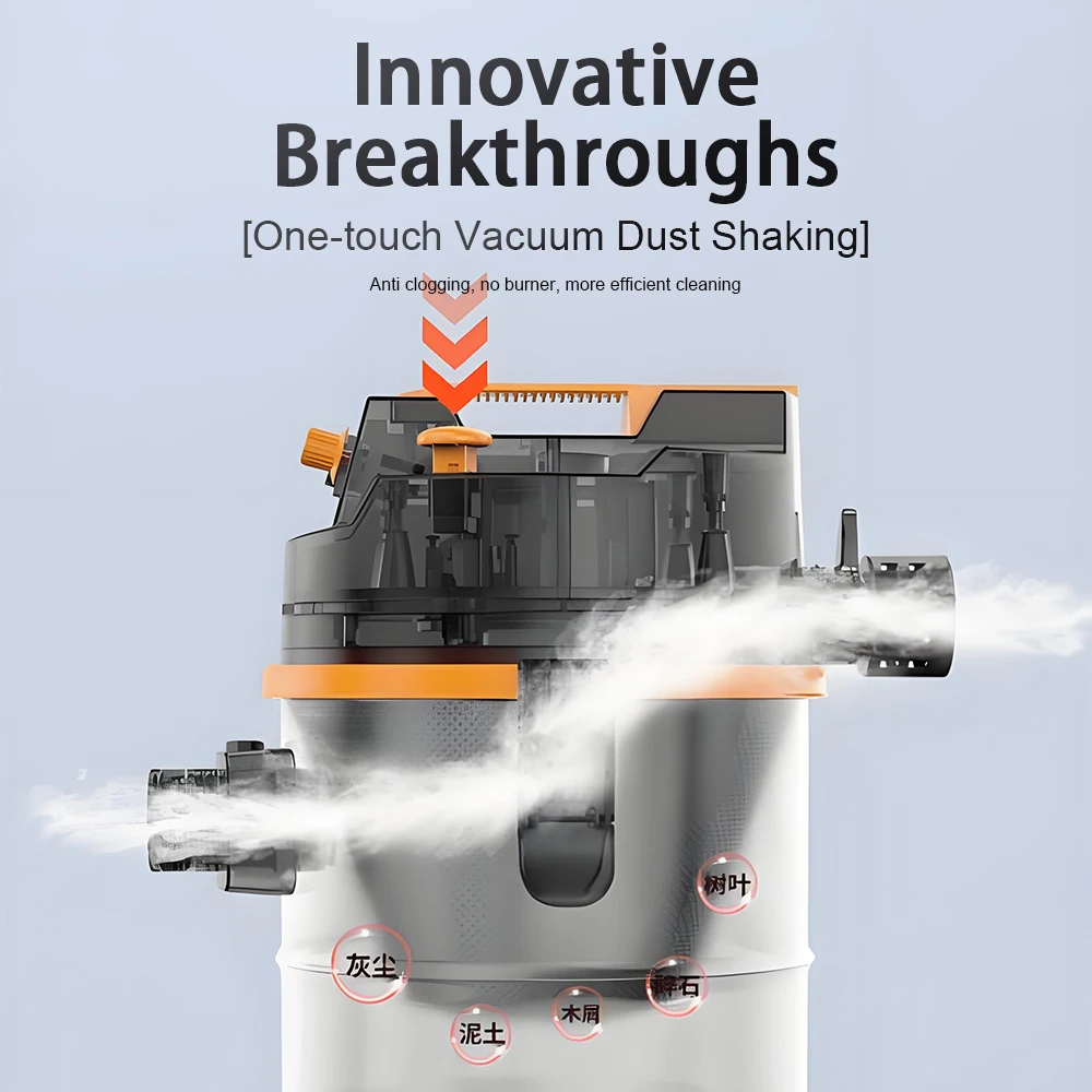 Penyedot Debu 2800W Rumah Tangga Pengisap Besar Toko Cuci Mobil Kekuatan Kuat Dekorasi Pembersih Jahitan Penyedot Debu Industri