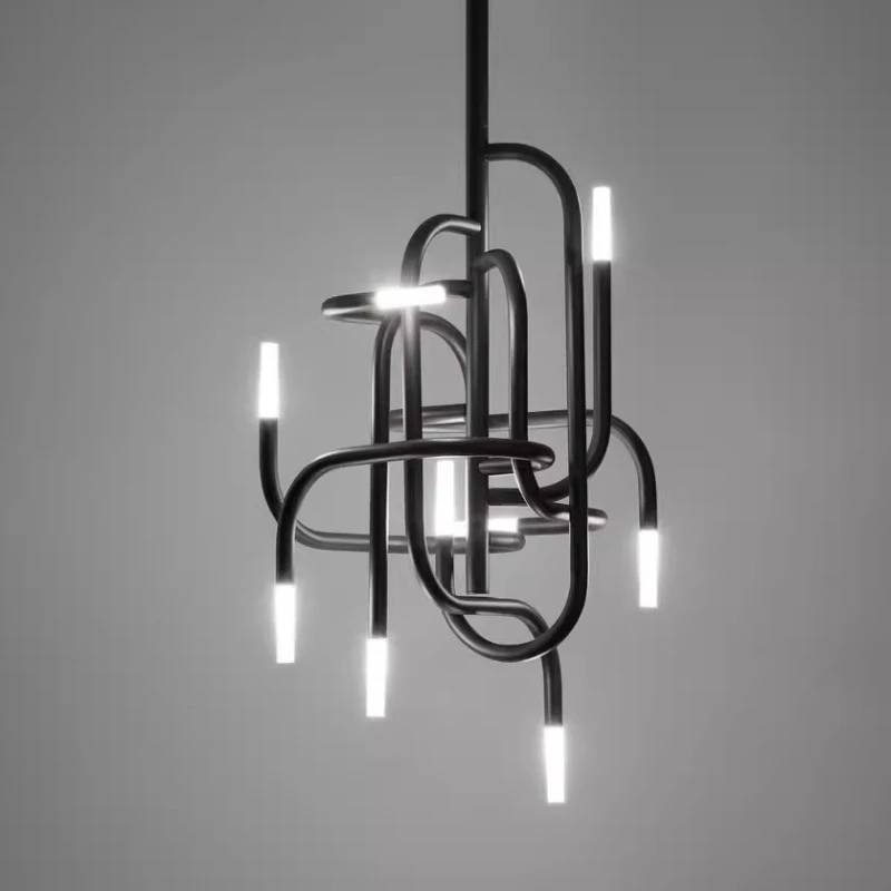 

Nordic postmodern style creative living room lights personality hotel clothing store bar lights restaurant acrylic bar chandel