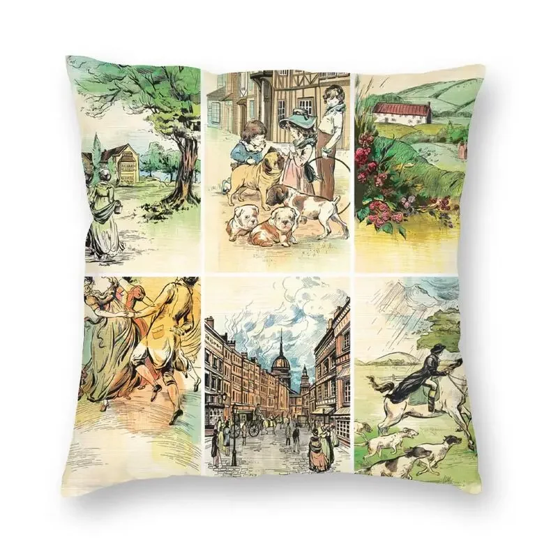 Jane Austen Modern Throw Pillow Covers Home Decorative The Complete English Novels Sofa Cushion Cover For Living Room Pillowcase