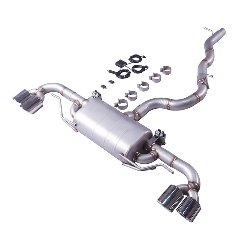 

[Customized Product] Applicable to Audi TT TTS 2.0T 3.2T Catback exhaust system with valve muffler and Catless Catted downspout