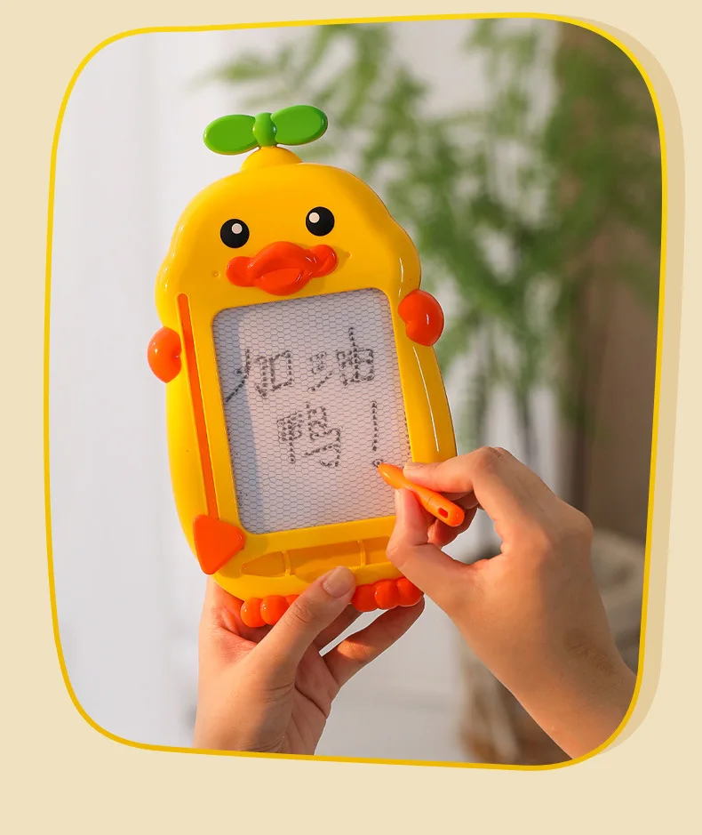 Nuovo tavolo da disegno magnetico per bambini Duckling Doodle tavolo da disegno 2 In 1 flipper macchina da gioco giocattoli per la prima educazione miglior regalo