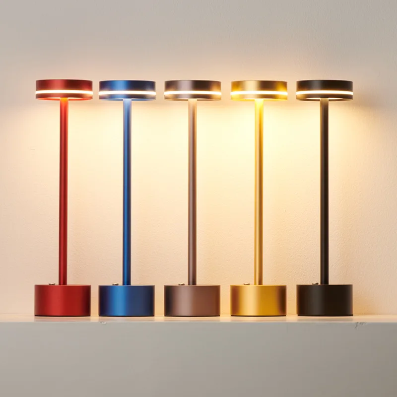 Side-emitting I-shaped USB Rechargeable Desk Lamp, Night Light & Ambience Light