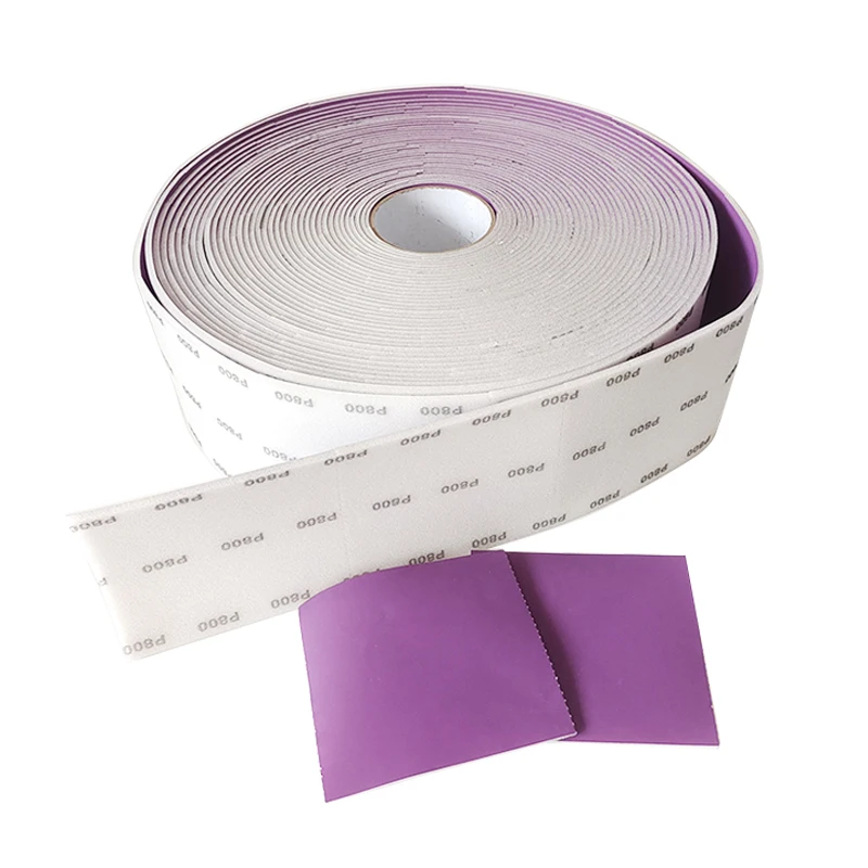 200 PCS Pack 400 600 800 Grit Purple Polishing Sponge Sandpaper Various Grinding Tools 115*125 mm For Car Spray Painting