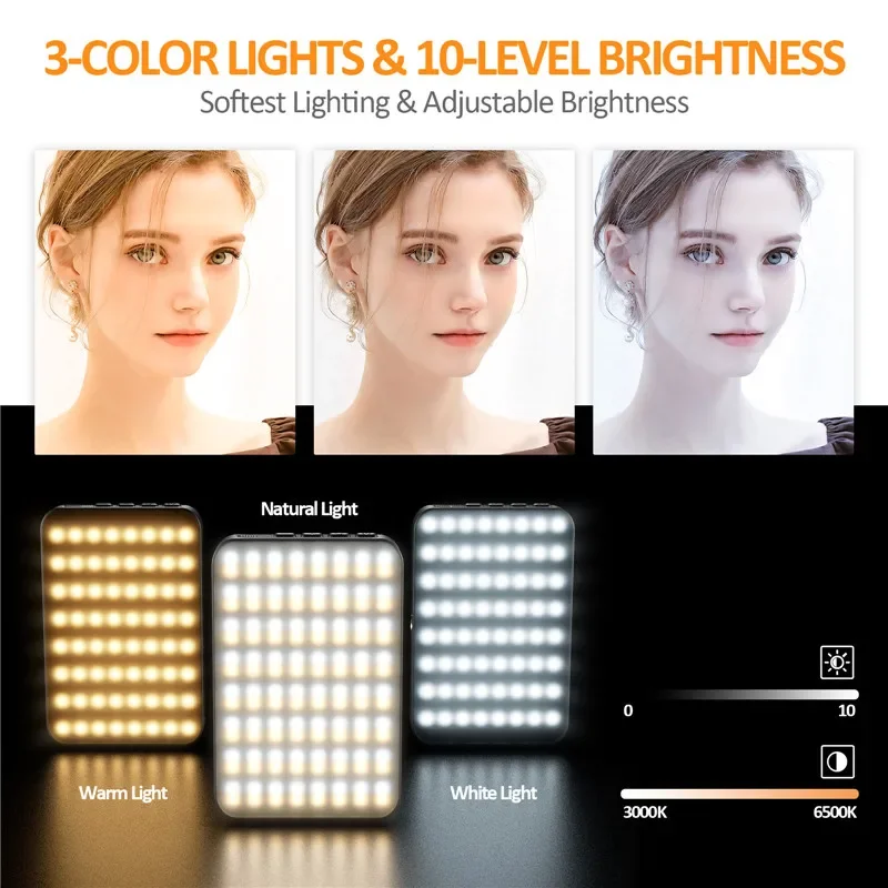Smartphone Magsafe Selfie Flip Light Mini Vlog Fill Light Dimmable Portable Cube Video Light for iPhone 12/13/14/15/16