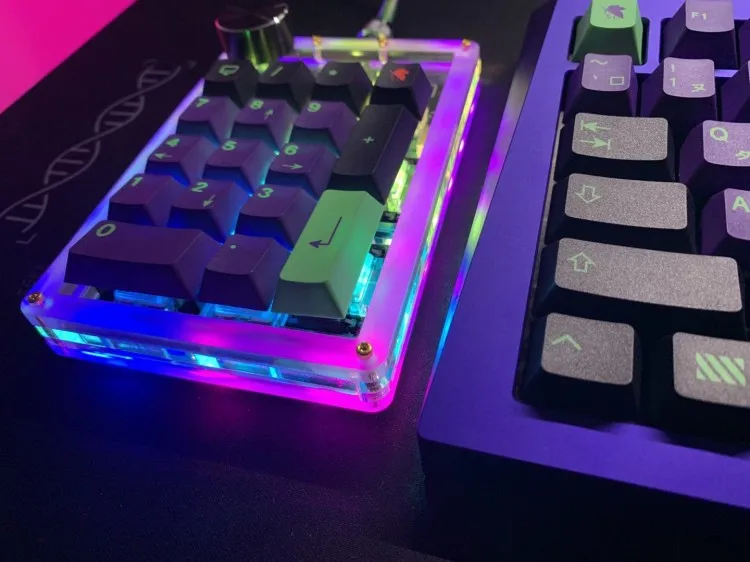PS17 numpad digital mechanical keyboard, knobs, designer clip keyboard