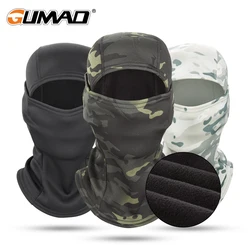 Winter Fleece Camouflage Balaclava Full Face Mask Neck Warmer Hunting Cycling Sports Helmet Liner Cap Hiking Ski Scarf Men Women