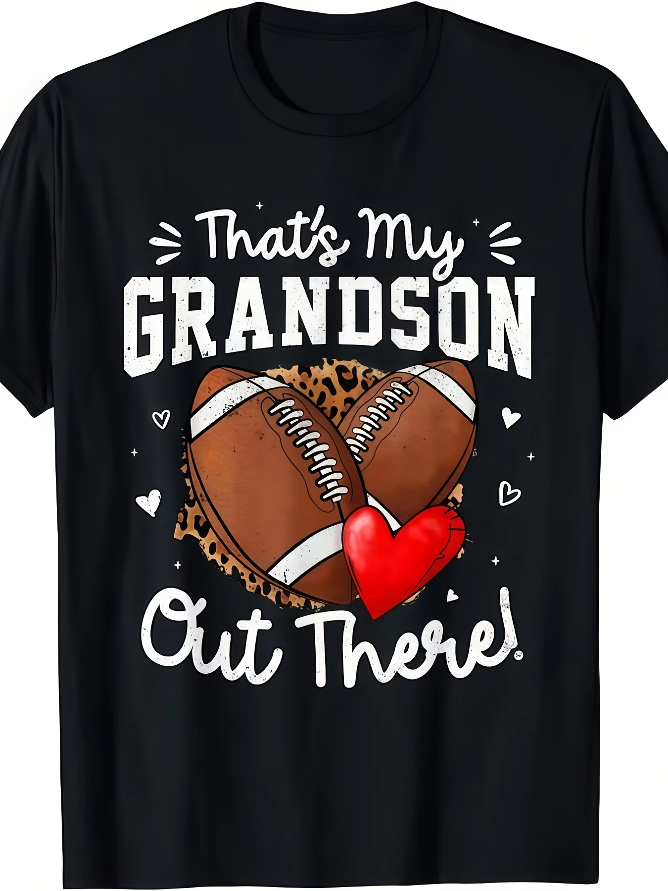 Plus-size unisex football grandma T-shirt, with the print 