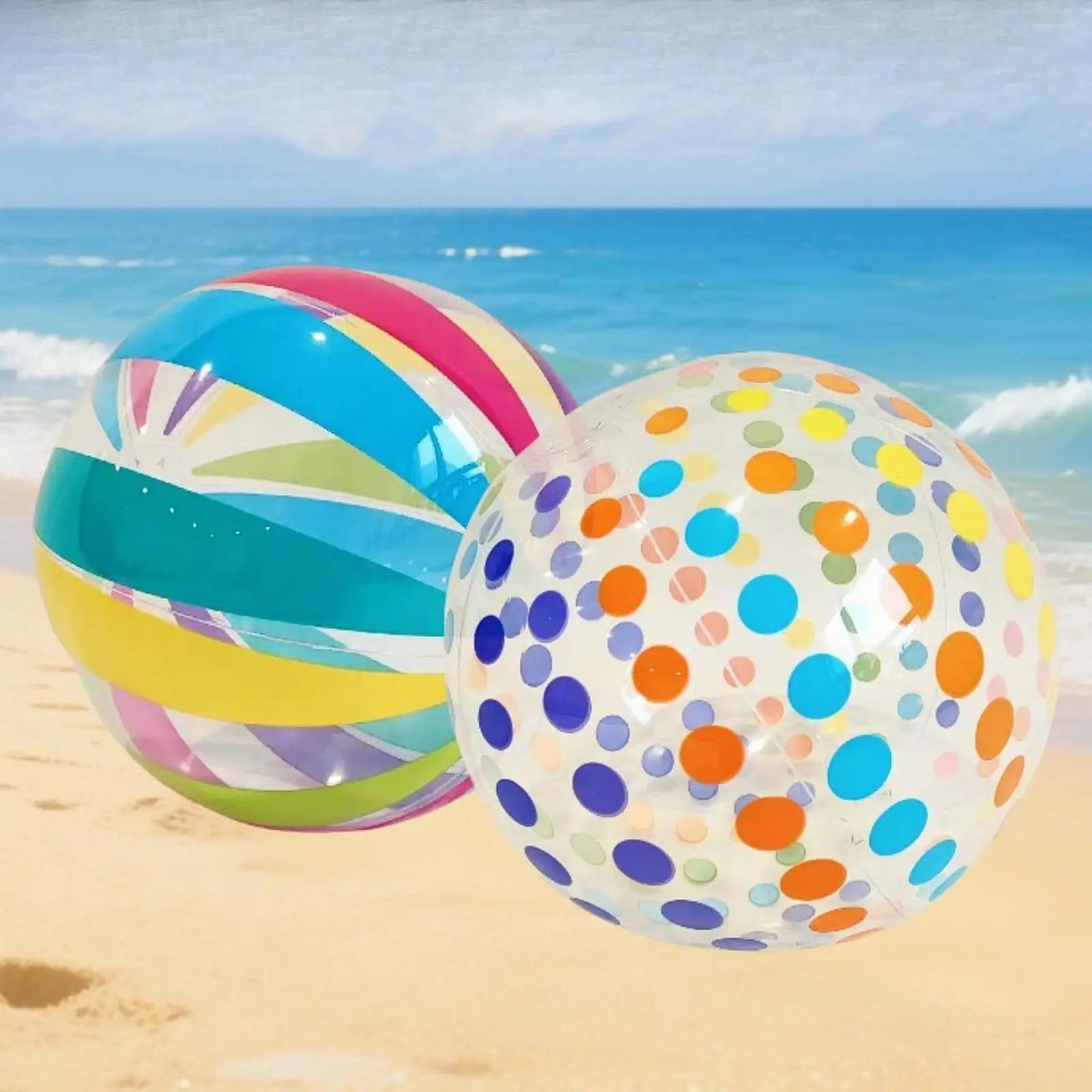 PVC Beach Ball Funny for Kids Adults Summer Water Game for Party Summer Yard