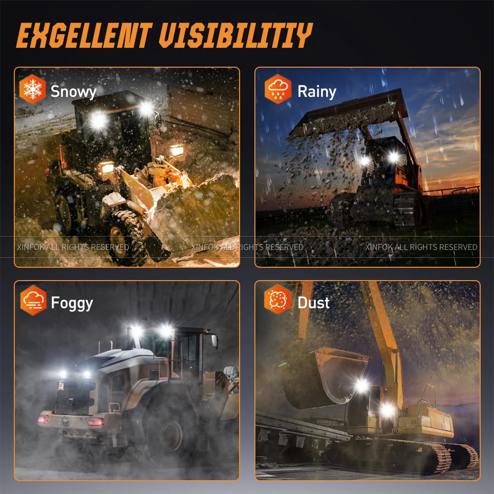 Spot Led Off Road Lights Super Bright Driving Fog Light Boat Lights Driving Lights Led Work Light s for Truck ATV SUV Boat