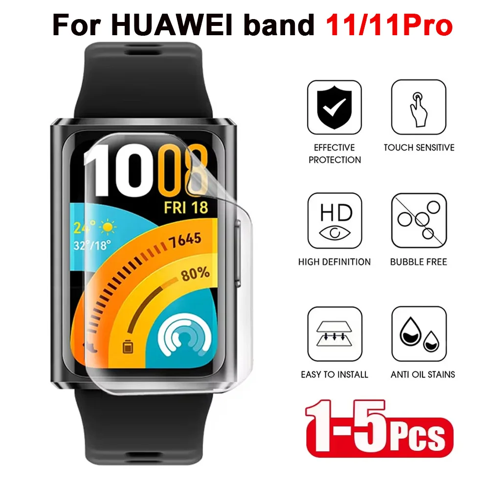 1-5PCS Hydrogel Film für Huawei Band 11 Displayschutzfolien TPU Schutzfolie für Huawei Band 11 Pro Schutzfolie Zubehör