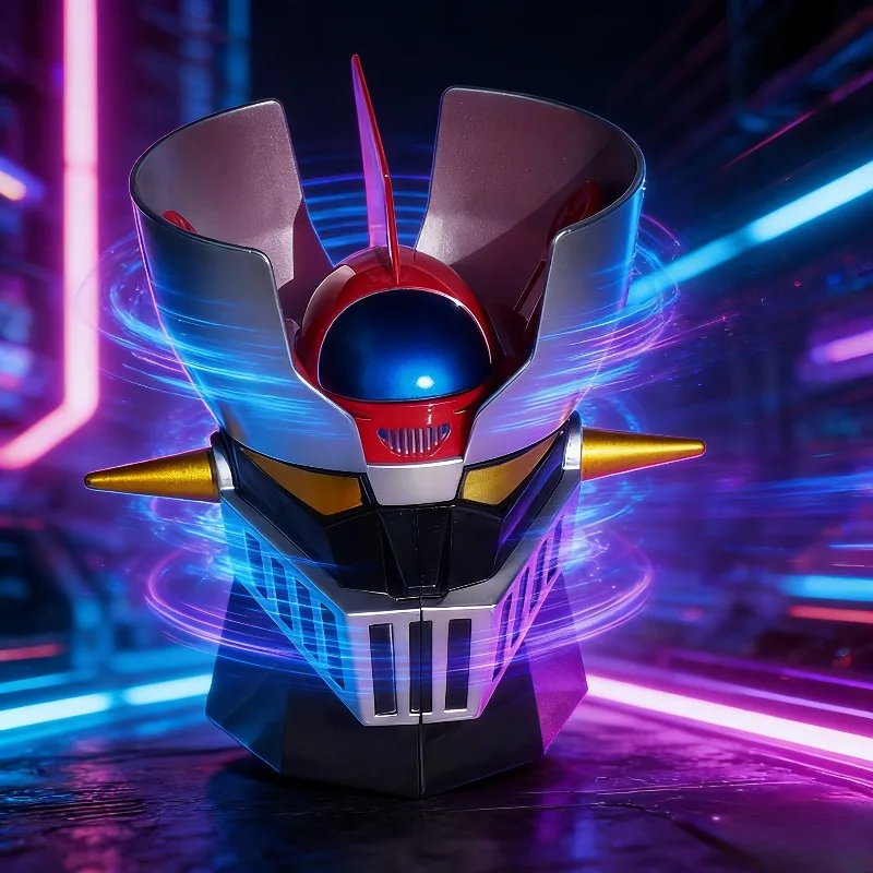 Taza con Cabeza de Robot Estilo Mazinger Z, Taza de Cerámica Creativa para Amantes del Anime