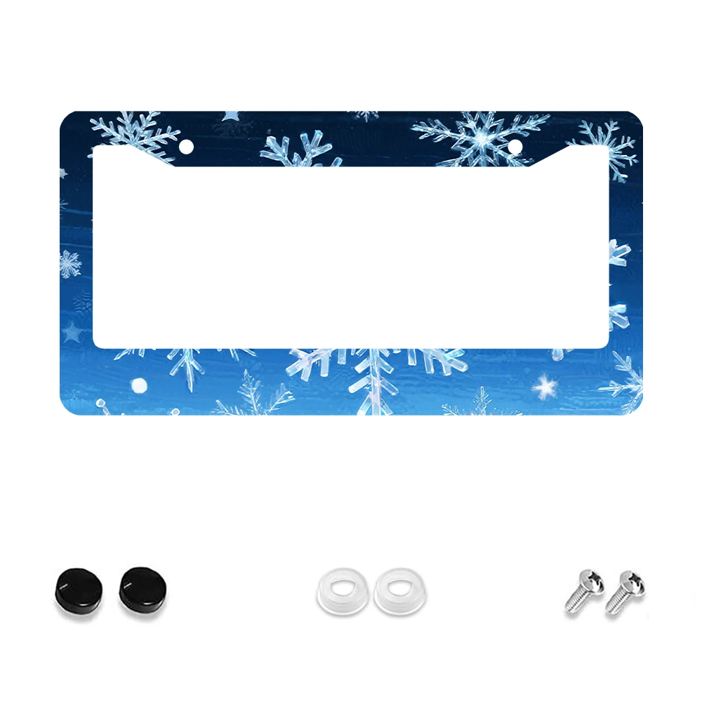 

1 шт., синяя рамка для номерного знака с 2 отверстиями, алюминиевый материал, 6x12 дюймов с набором винтов, винтажная новинка, украшение для автомобиля