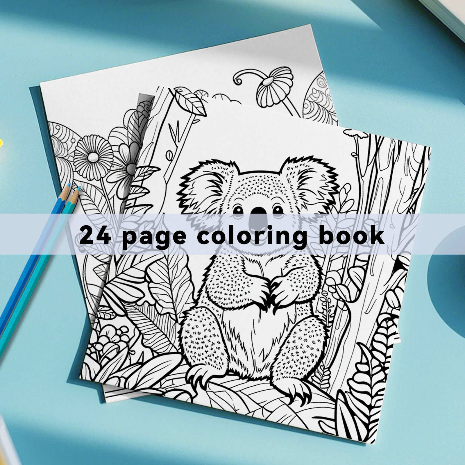 Animal World Coloring Book for Adults - Therapeutic Art Therapy Featuring Cute Tiger and Cat Patterns Book For Adults And Teens image 6