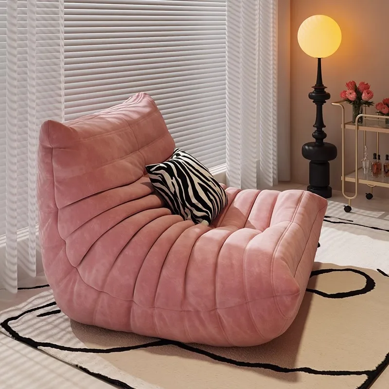 

Lazy sofa caterpillar sofa reclining chair girls living room 2025 new reclining and sleeping bedroom single sofa