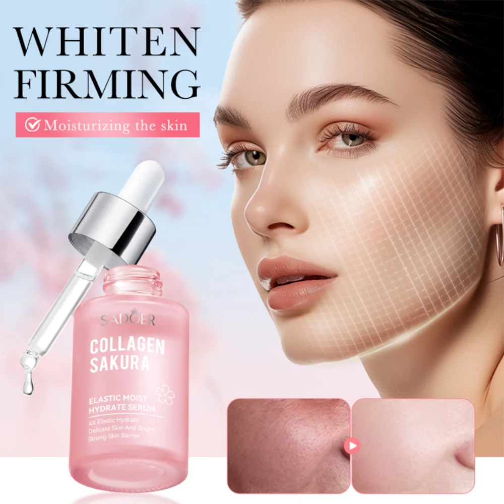 Sakura Collagen Serum Skin Care Face Lift Colágeno Facial Blanqueador De Piel Antiarrugas Para La Cara Anti Ride Moisturiser