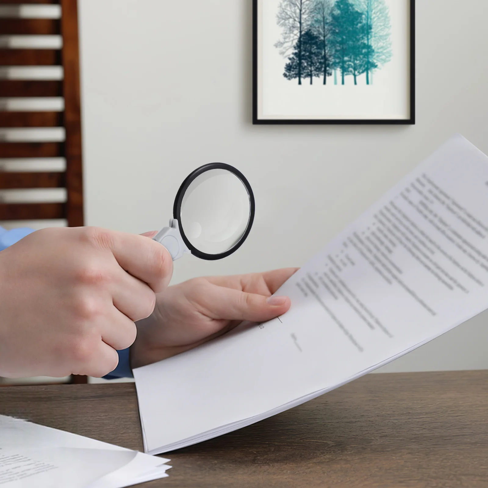 

Hanging Magnifying Glass Necklace Compact Pendant Lens For Reading Maps Documents Jewelry Repair Collectibles