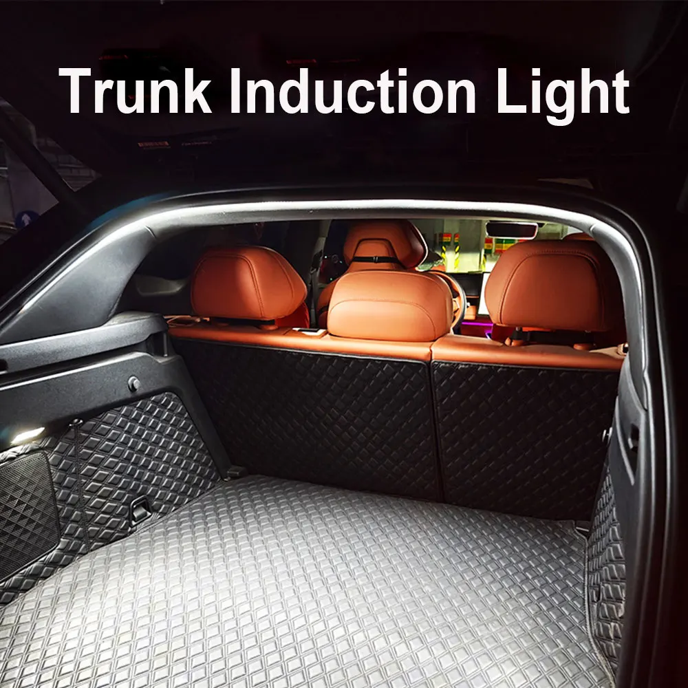 

Car High Brightness Trunk Lighting Ambient Light Interior Decoration LED Wiring Free Automatic Sensing Tailgate Light Strip 2/4M