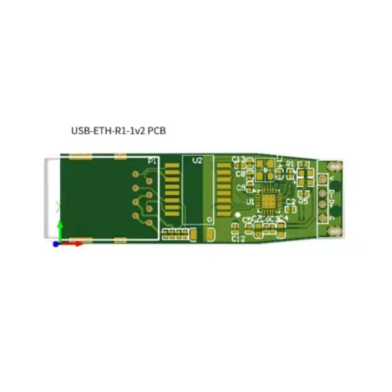 1Pcs/lot New USB to Ethernet Module Development Board Low Power CH397 USB Network Adapter Supports 10/100Mbps