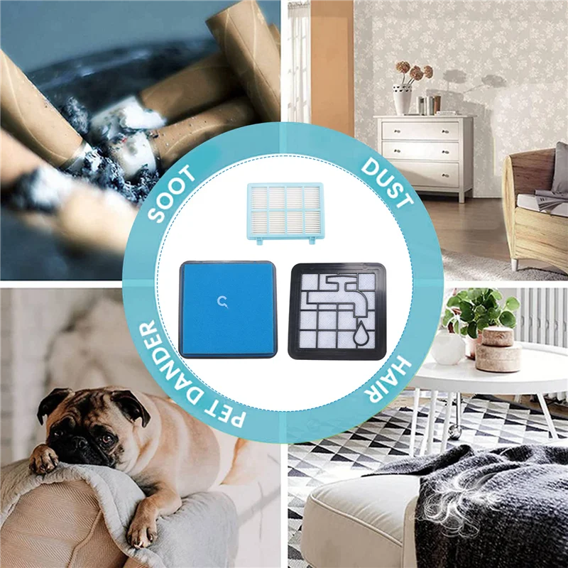 HEPA-Filter für Power Pro Compact FC9331/09 FC9332/09 FC8010/01 Staubsaugerteile Schaumstofffilter