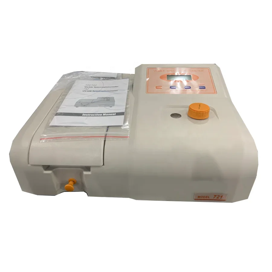 

Good quality 721 spectrophotometer laboratory uv vis spectrophotometer visible spectrophotometer orange color