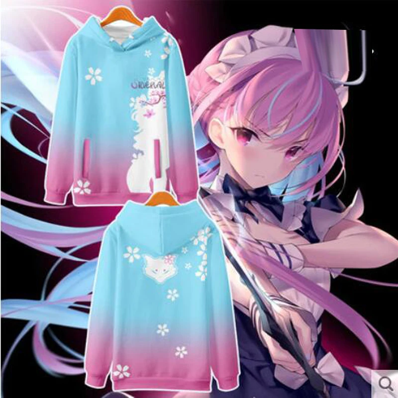 Anime Silvervale Cosplay Hoodie Women Men Harajuku Sweatshirt Streetwear Hip Hop Pullover Hooded Jacket Male Casual Sportswear