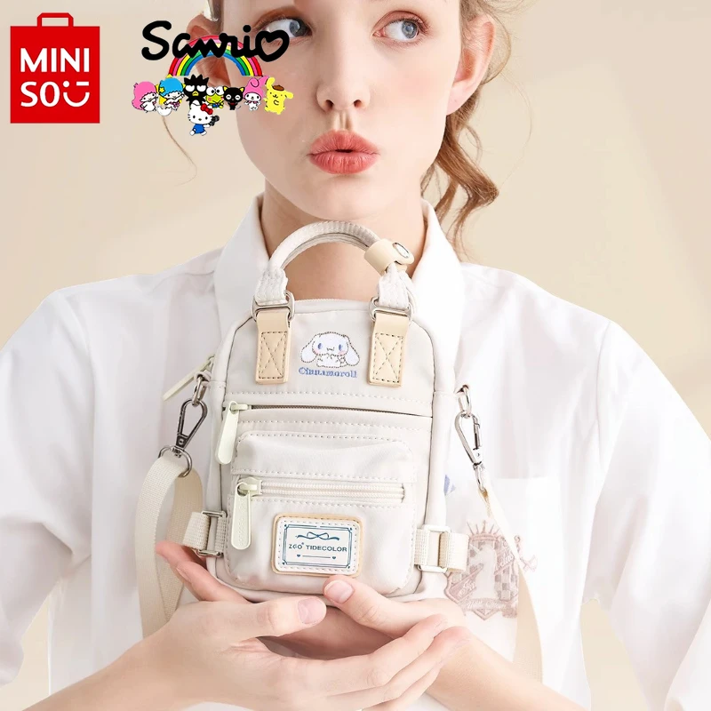 Miniso Sanrio 2024 nowa damska torba Crossbody modna wysokiej jakości dziewczęca torba mobilna Casual uniwersalna torebka damska