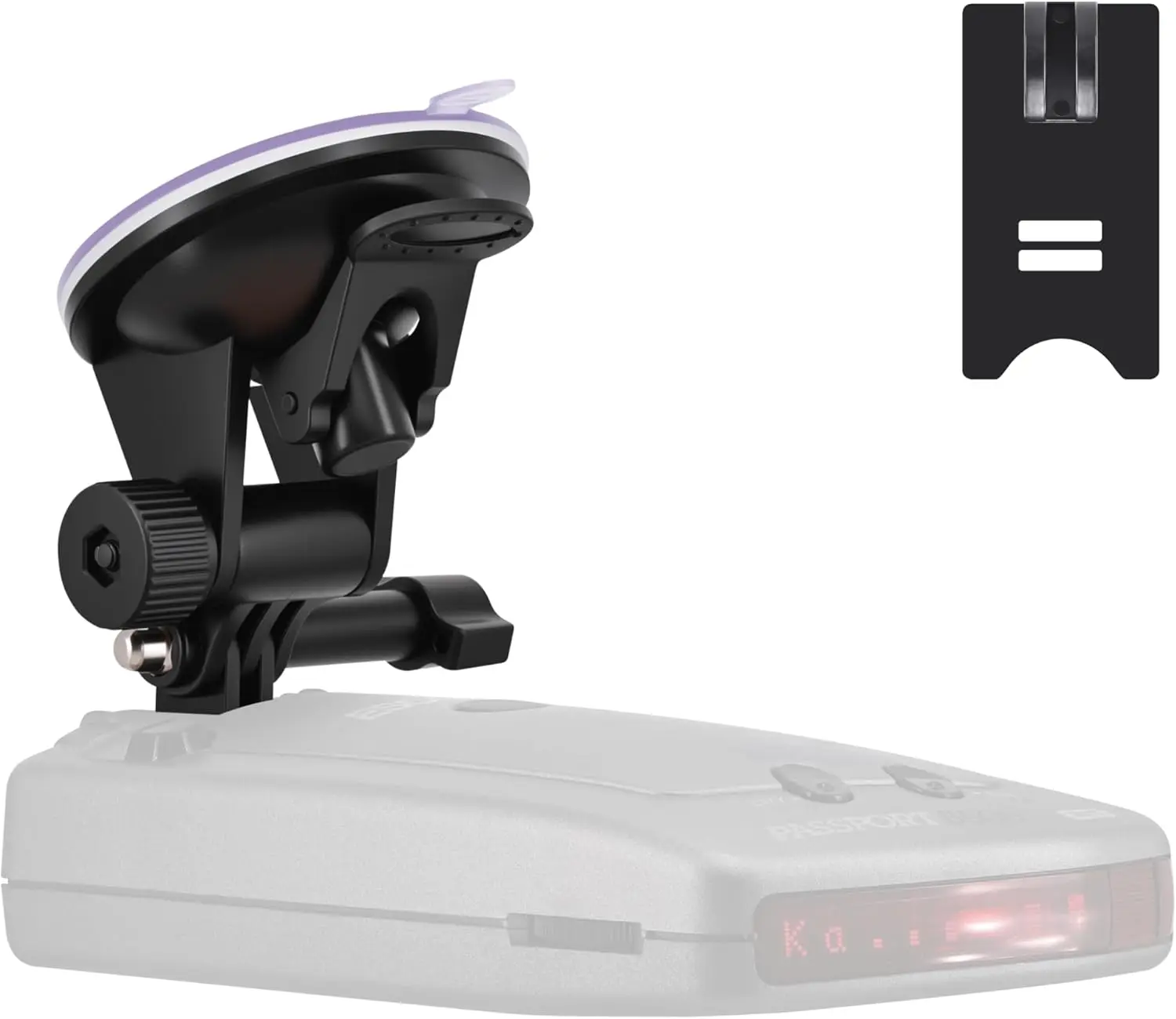 Windshield Mount for Escort Radar Detector-Suction Cup Holder for Escort Passport 9500 8500 7500 X80 X70 Solo S3 S4/STi/Redline