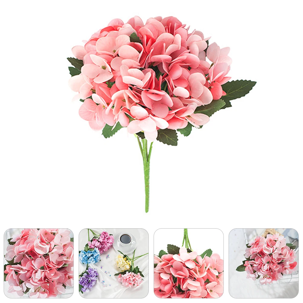

Artificial Hydrangea Flower Fake Flowers Decoration For Wedding Party Home Office Tabletop Scene Silk Flower Ornament