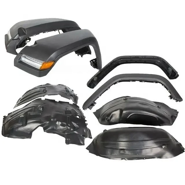 

Auto Parts Accessories OEM High Front & Rear Fender Flares With Lights Inner Kit for jeep wrangler JL 2018+