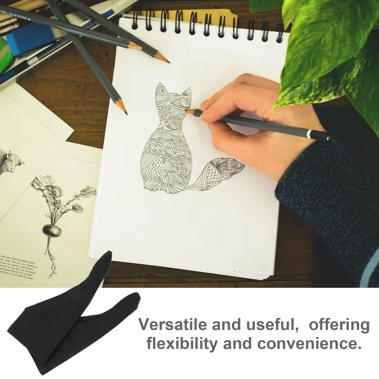 

4 pcs Anti-Sweat Finger Gloves S Size For Painting Nail Biting Prevention Thumb Guard Adult Men Women Protective Glove Labor