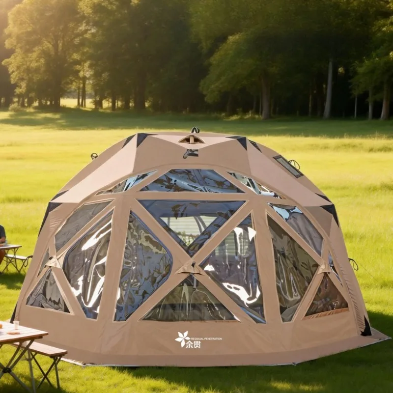 Large Space Octagonal Tent Moisture-proof Picnic Mat Outdoor Portable Waterproof Tents Professional Travel Camping Equipment