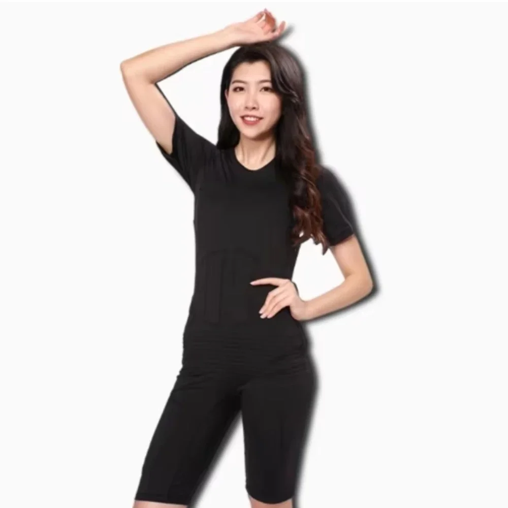 APP Control EMS SUIT Microcurrent Pulse Fitness Clothing TENS Yoga Abdominal Training Clothing GYMTECH Black Technology
