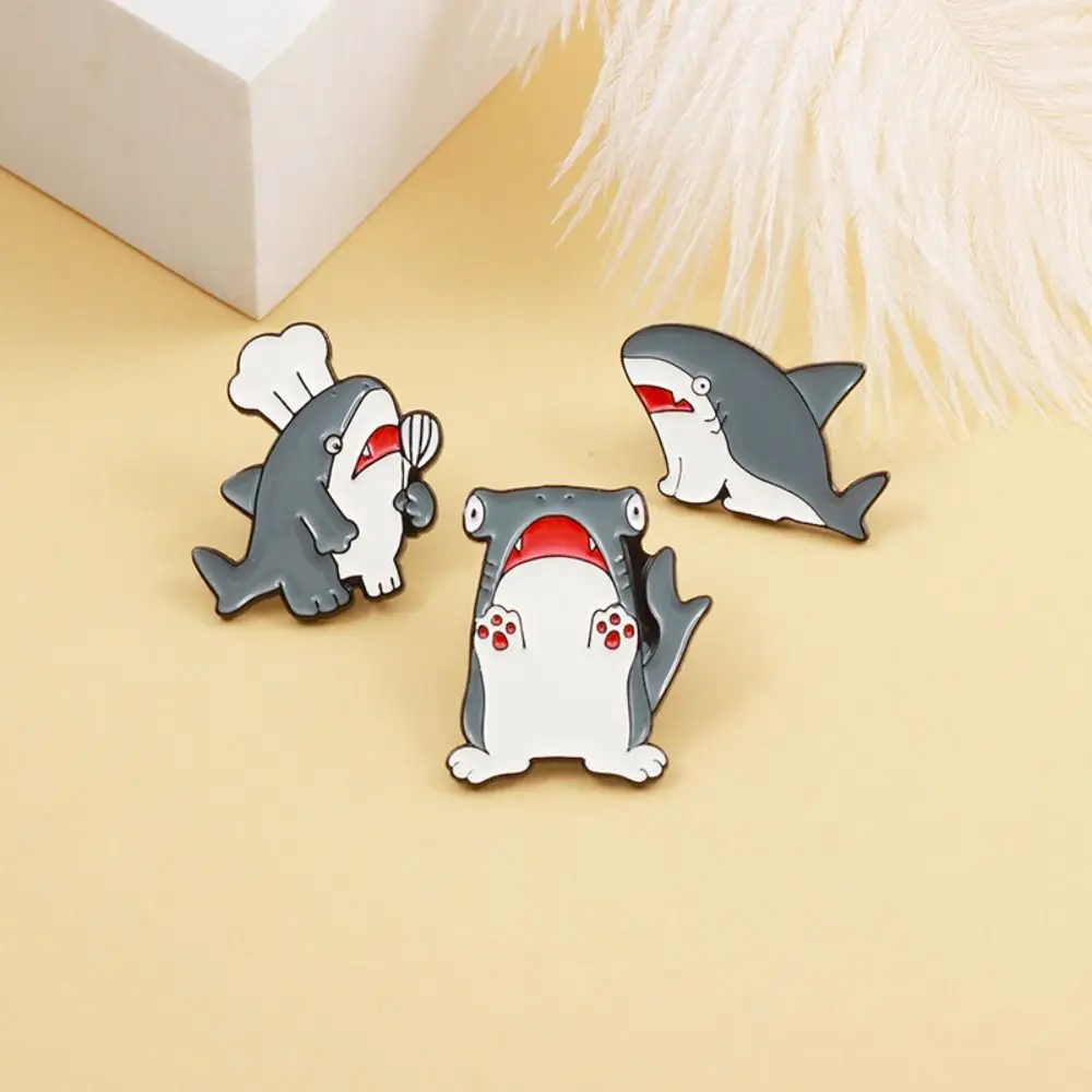 Clothing Accessories Alloy Cartoon Sheep Enamel Pin Whale Animals Chef Badge Daily