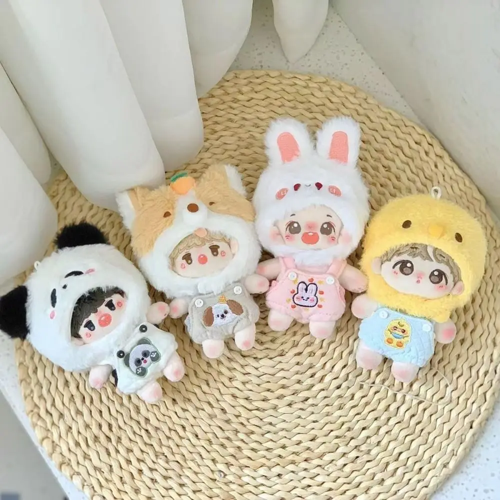

Stuffed Rabbit Cotton Doll Hat Soft Kawaii Bear Idol Plush Doll Hat Cartoon Lovely 10CM Cotton Doll‘s Clothes Girls Gifts
