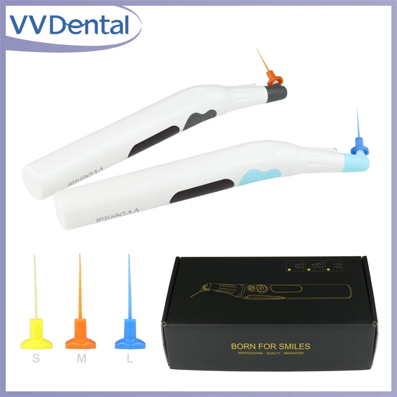 

VVDental Dental Endo Ultrasonic Activator Irrigator Root Canal Treat Endodontic Clean with LED Light and 60Pcs Tips Dentist Tool