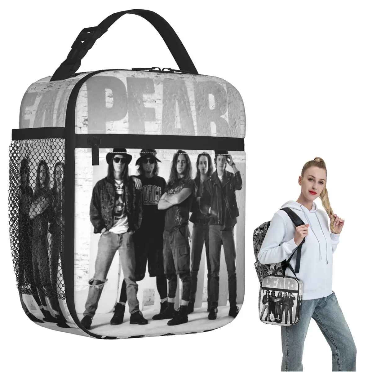 Pearls Jam Band 2024 World Tour Rock Concert Insulated Lunch Bag for Women Children Leakproof Food Boxes Thermal Lunch Box Tote