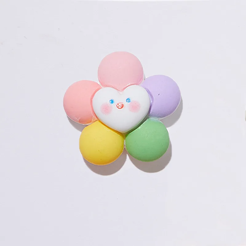 10 Stück Cartoon Wetter Sonne Mond Stern Wolken Regenbogen Flatback Harz Cabochons Handwerk Verzierungen DIY Haarschleifen Dekoration – Detail 11