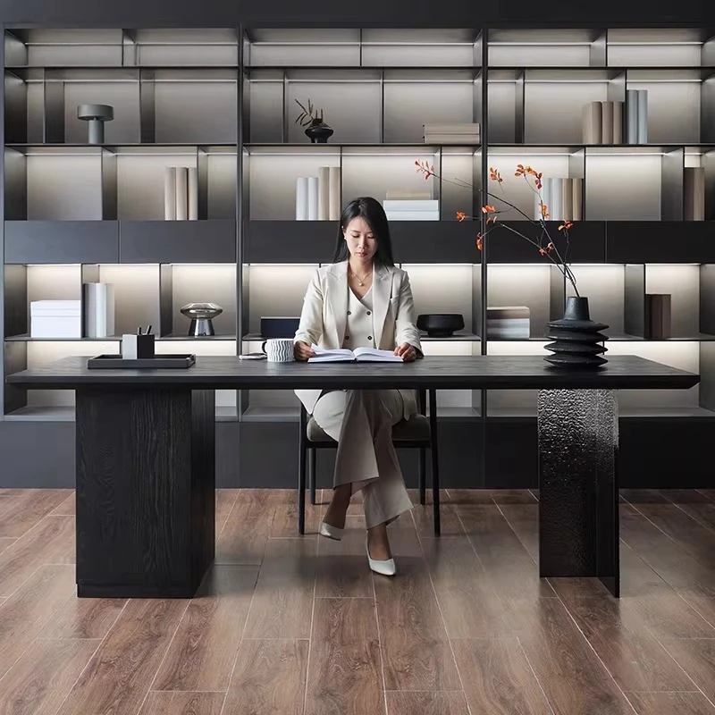 Minimalist Executive Office Desk Long Design Reception Crafts Office Desk Standing Nordic Mesa Ordenador Commercial Furniture
