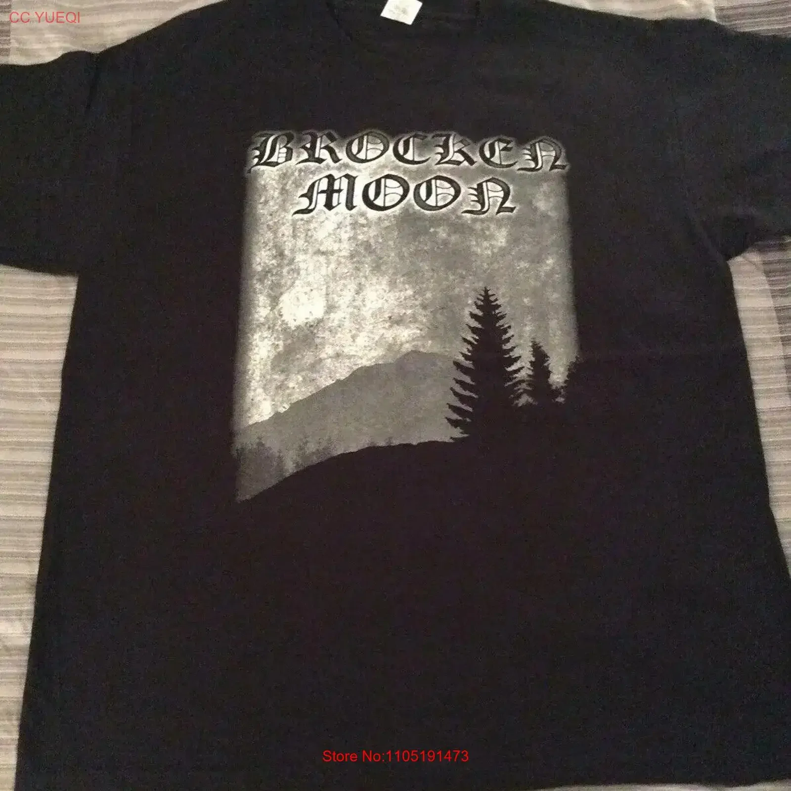 BROCKEN MOON Dan Marchen T Shirt XL Azarath Inquisition Urgehal Urfaust vintage Washed Casual fashion Versatile Soft Stretched