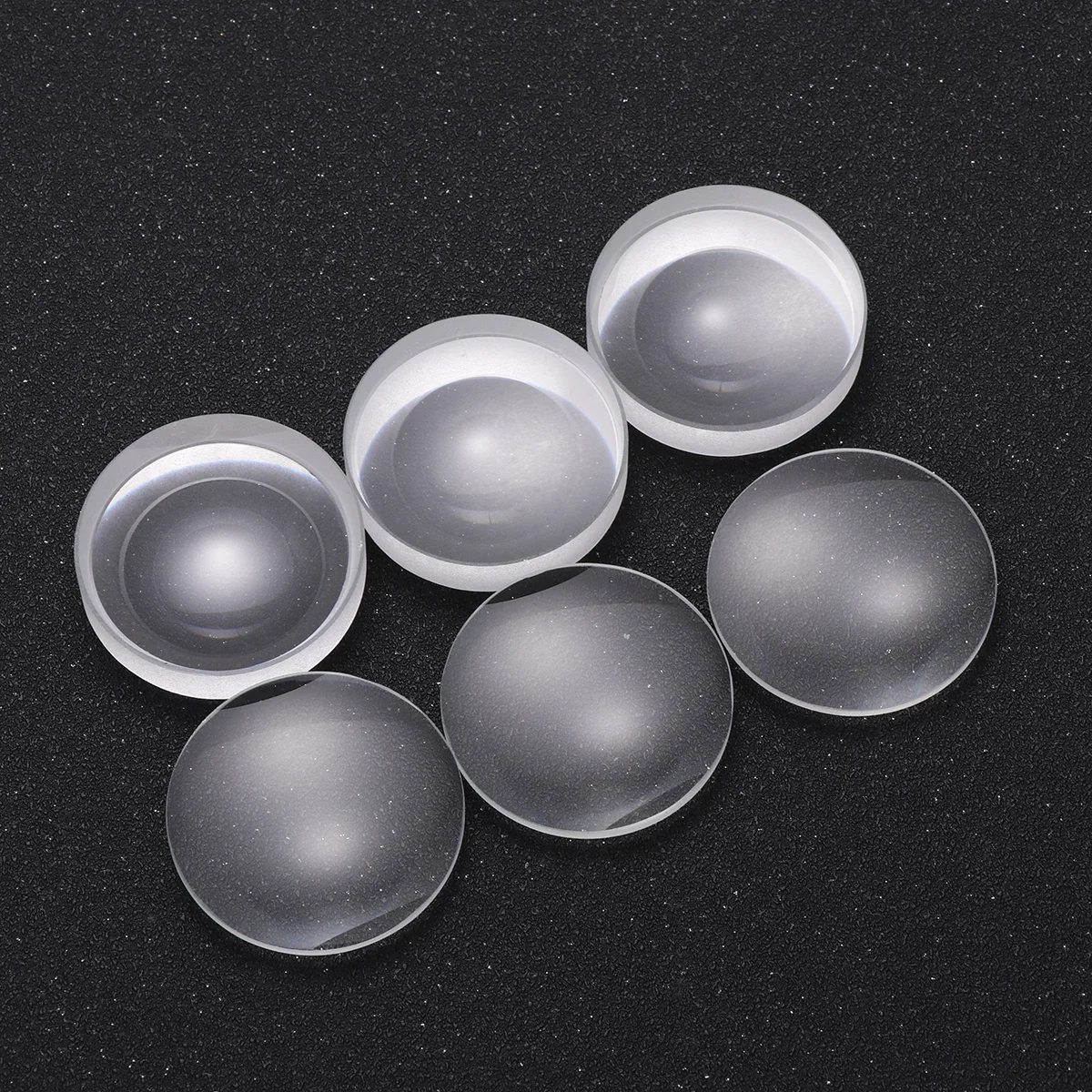 

6Pcs Optical Double Convex Glass Lens 42mm Diameter for Scientific Experiments Microscope Projection Focal Length
