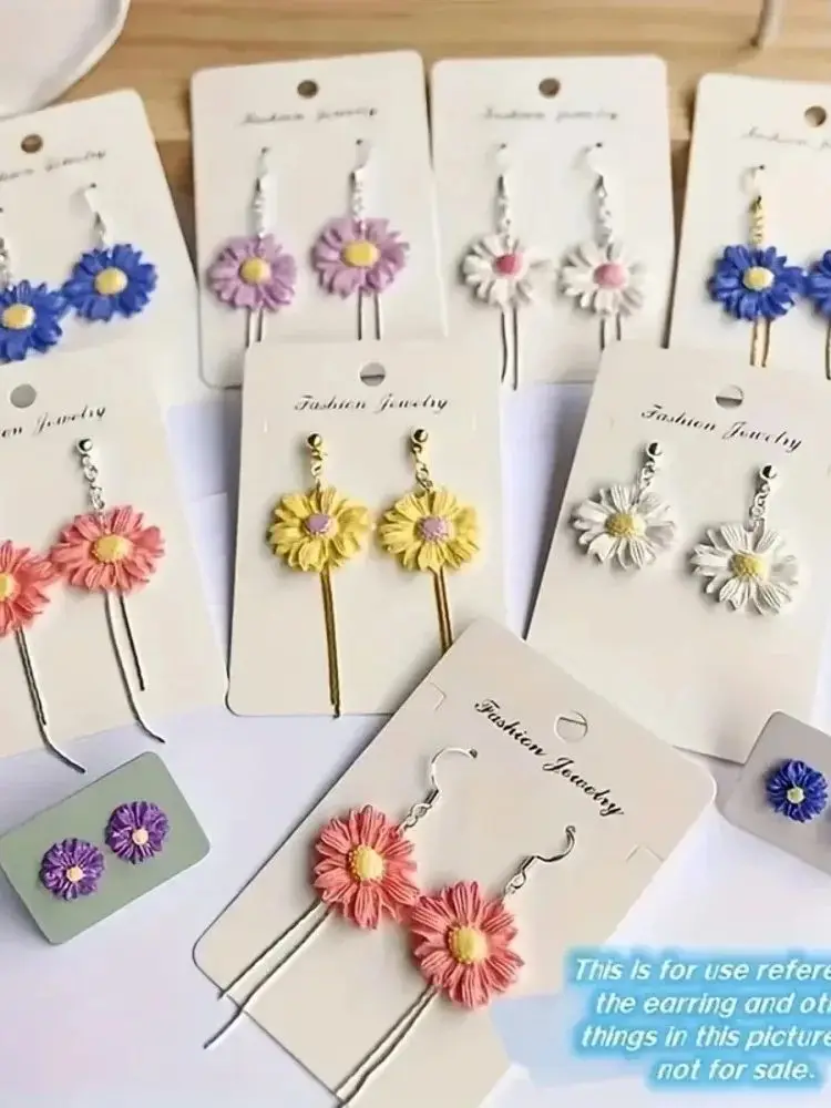 1 Stück Blumen-Silikonform Blumenstrauß Polymer Clay Gießform für DIY Ohrringe Anhänger Herstellung Polymer Clay Handwerk Formen DIY – Detail 18