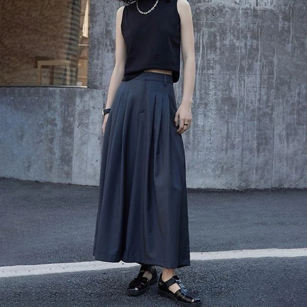 

Летние мужские брюки-юбка с высокой талией XS-5XL, унисекс, в американском ретро-стиле, модные, трендовые, свободные, повседневные, мужская нижняя одежда в уличном стиле