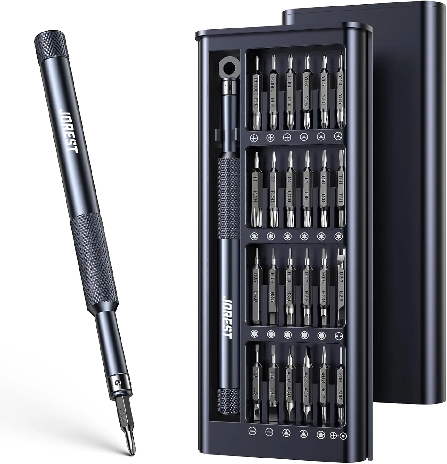 

52-in-1 Precision Screwdriver Set for Electronics Repair, Compact Tool Kit with Torx Bits