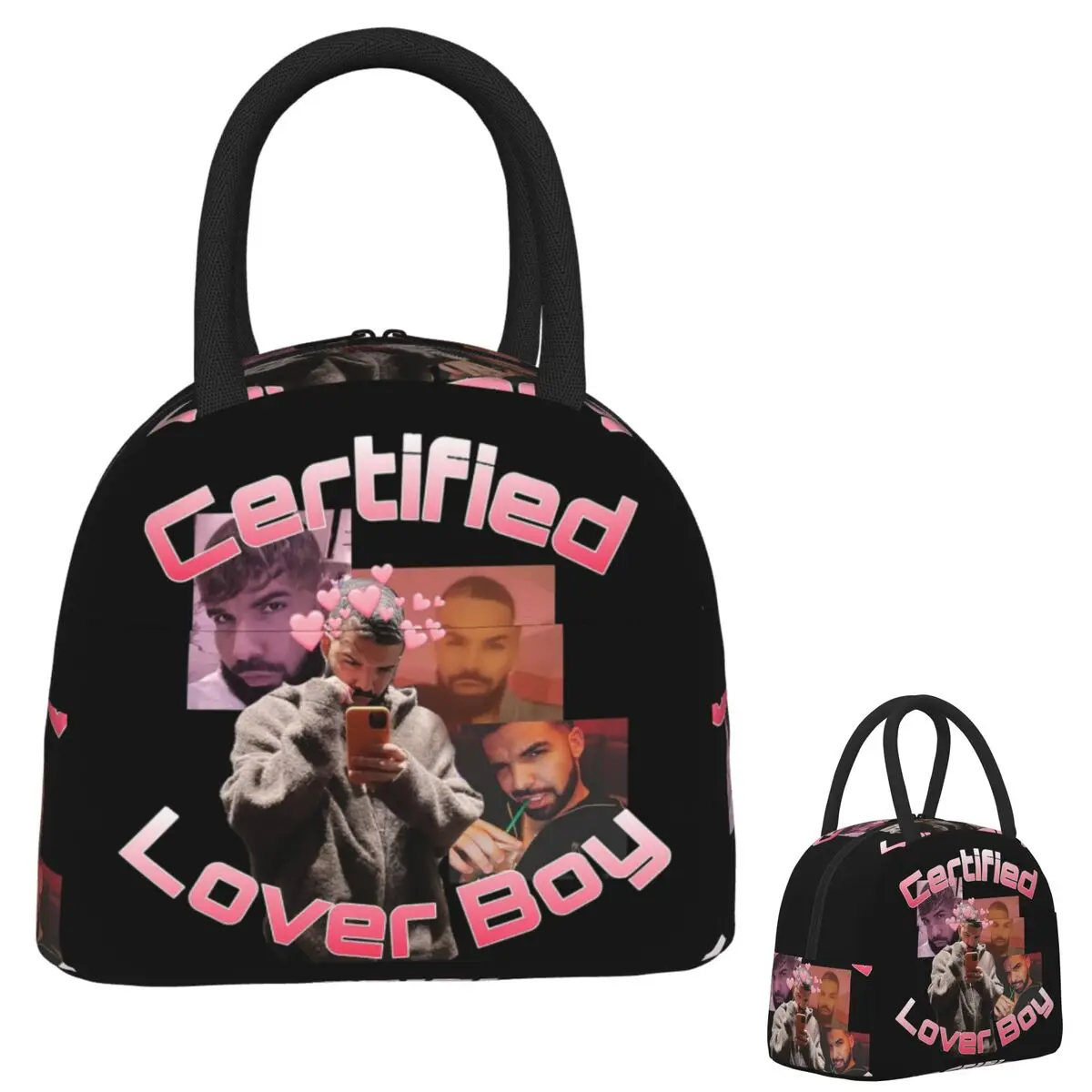 

Сертифицированные сумки для обеда Lover Boy BBL Drake, изолированная коробка для бенто, водонепроницаемая сумка-тоут для обеда, сумки-холодильники для женщин и детей, путешествия
