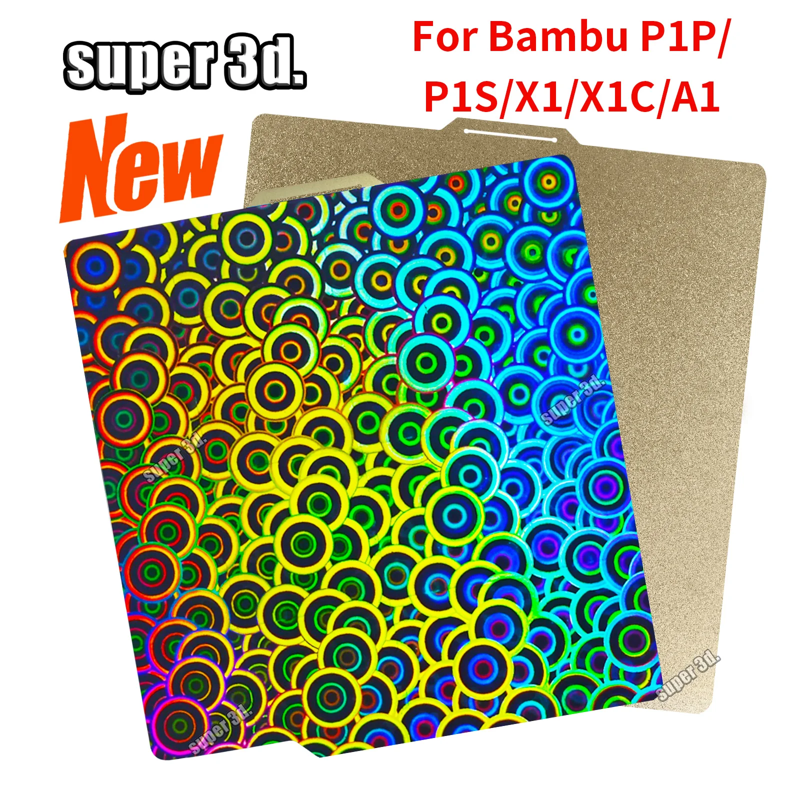 Bambu Lab P1S Build Plate A1 X1C Pei Texture 257x257 H1H Peo Smooth Sheet Spring Steel For Bambulabs X1 Carbon Bambulab P1P Bed